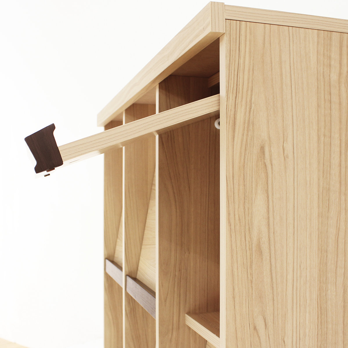 ディスプレイラック 幅94.7cm 3段 本棚 フラップ扉 セパルテック