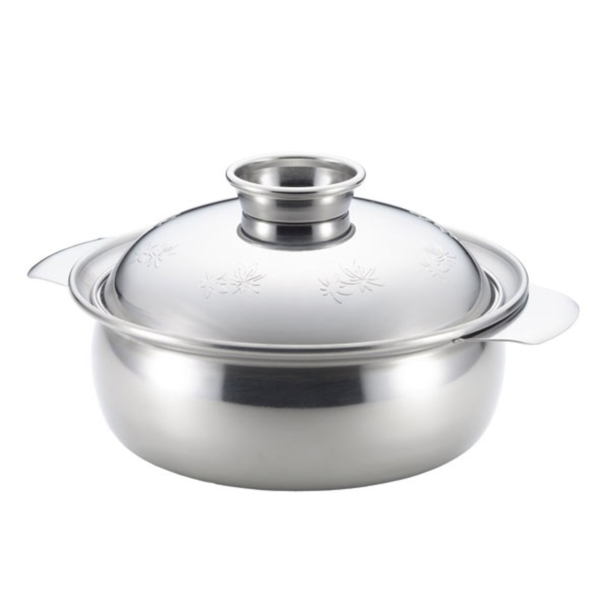 ヨシカワ 卓上鍋 17cm IH対応 もみじ 土鍋風ステンレス鍋 日本製 両手