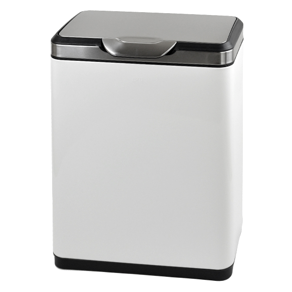 EKO ゴミ箱 20L+20L タッチプロビン ホワイト （ イーケーオー 40l 40