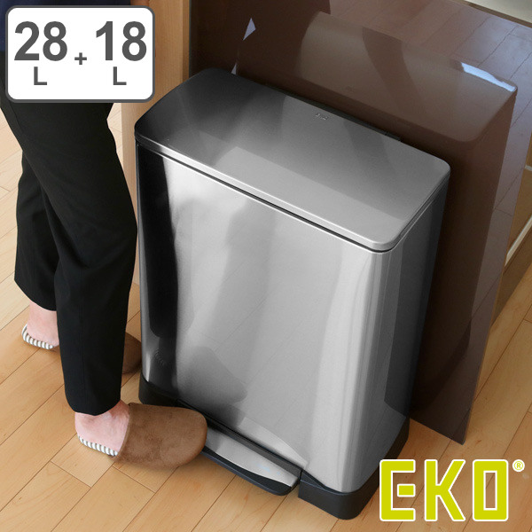 EKO ゴミ箱 28L+18L ネオキューブ ステップピン （ イーケーオー