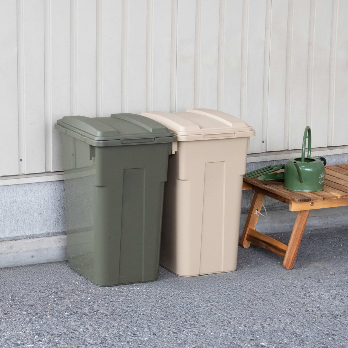 TONBO（新輝合成） ゴミ箱 33L 連結カラー分別ペール 屋外兼用