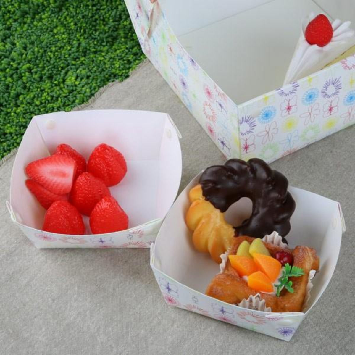 プレート フラワー HOH プラスチック 組み立て 同柄2枚入り 日本製