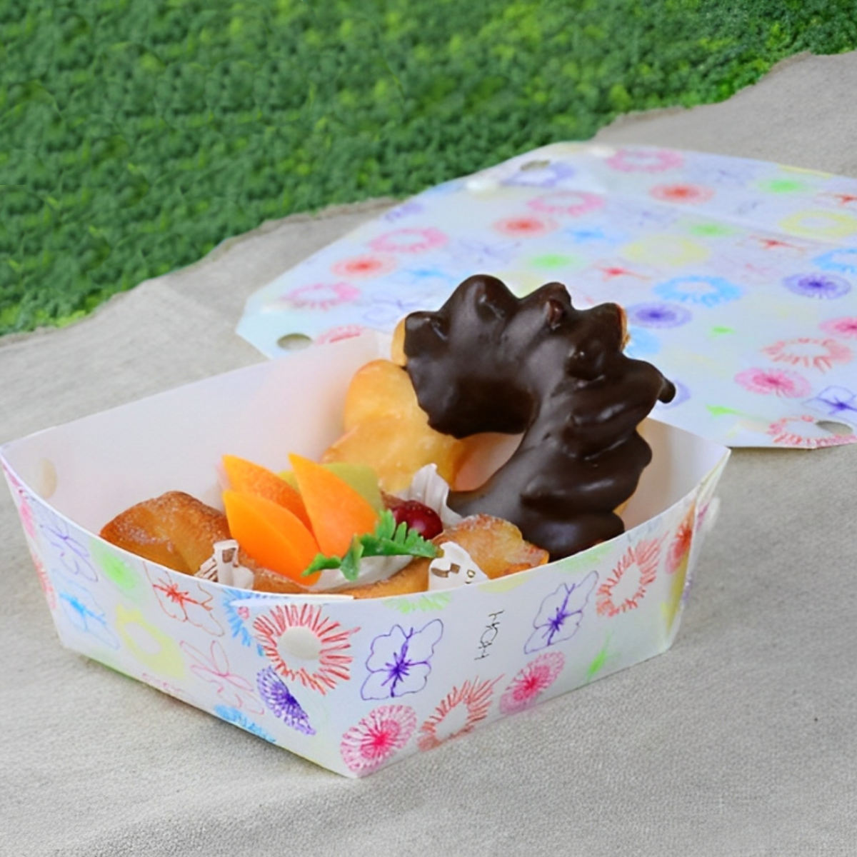 プレート フラワー HOH プラスチック 組み立て 同柄2枚入り 日本製