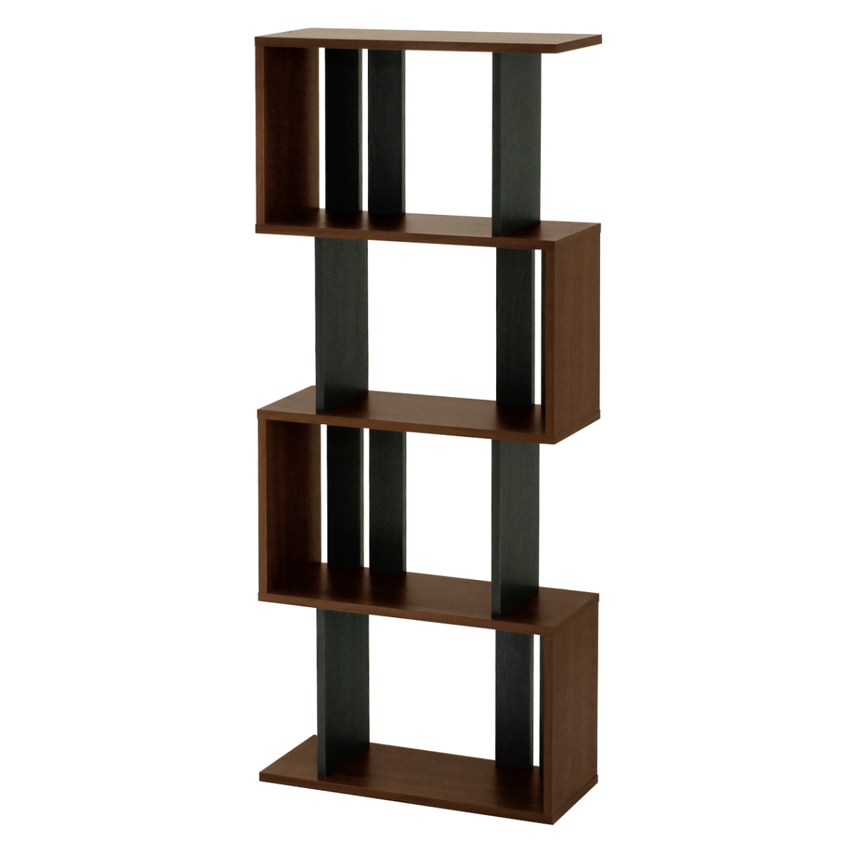 白井産業 オープンラック 幅59.6cm 4段 ジグザグラック コビナス