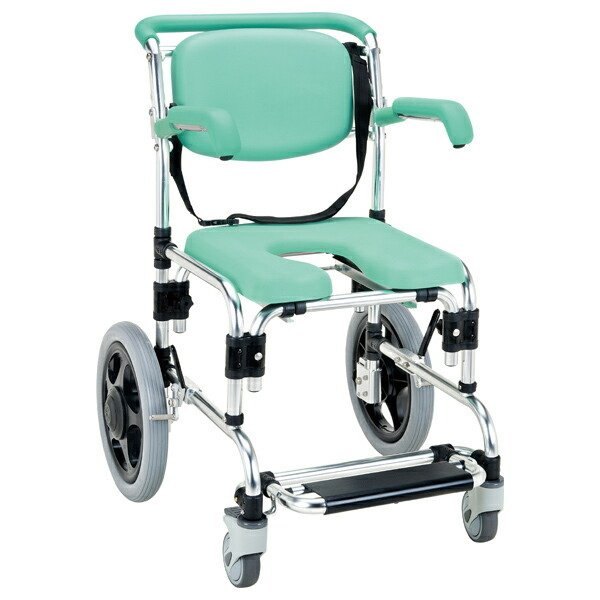 マキテック 浴用車椅子 らくらく浴用キャリー 跳ね上げ式 パーキング