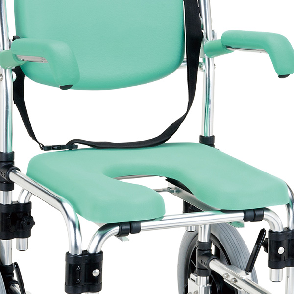 マキテック 浴用車椅子 らくらく浴用キャリー 跳ね上げ式 パーキング