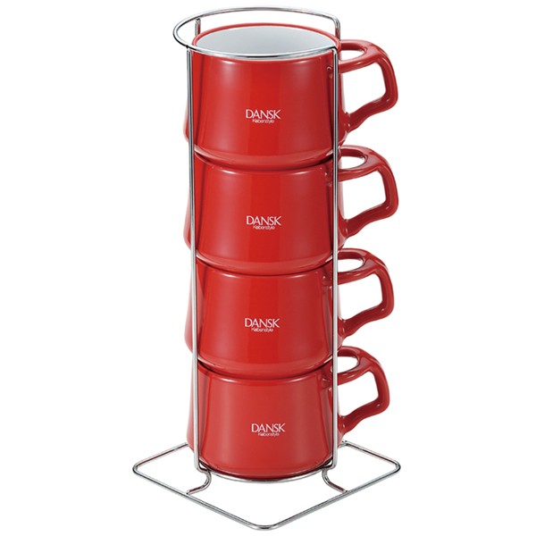 ダンスク DANSK コーヒーカップ 4個入り ラック付 300ml コベン 
