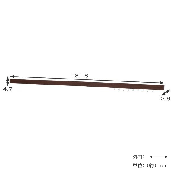 壁掛け フック ハンガーフック スリム長押 幅...の詳細画像3