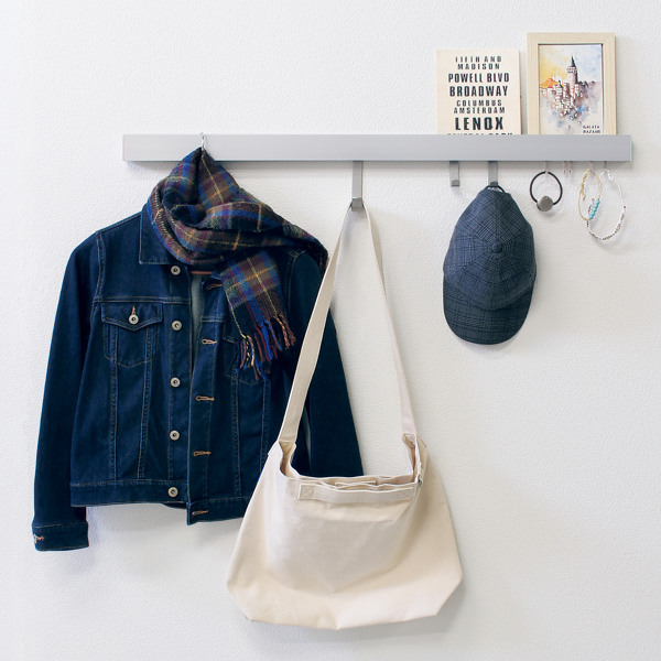 壁掛け フック ハンガーフック スリム長押 幅...の詳細画像4