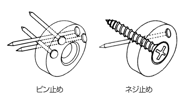 フック ボタンフック ホワイト ピンタイプ 安...の詳細画像2