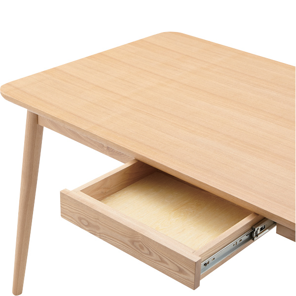 東谷 ダイニングテーブル 幅150cm 木製 天然木 引き出し ナチュラル