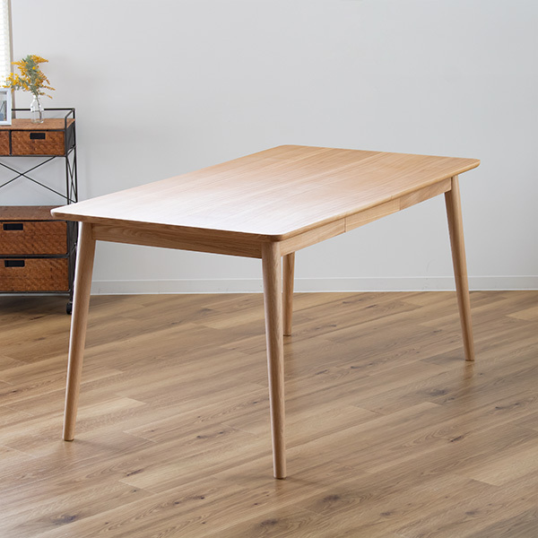 東谷 ダイニングテーブル 幅150cm 木製 天然木 引き出し ナチュラル