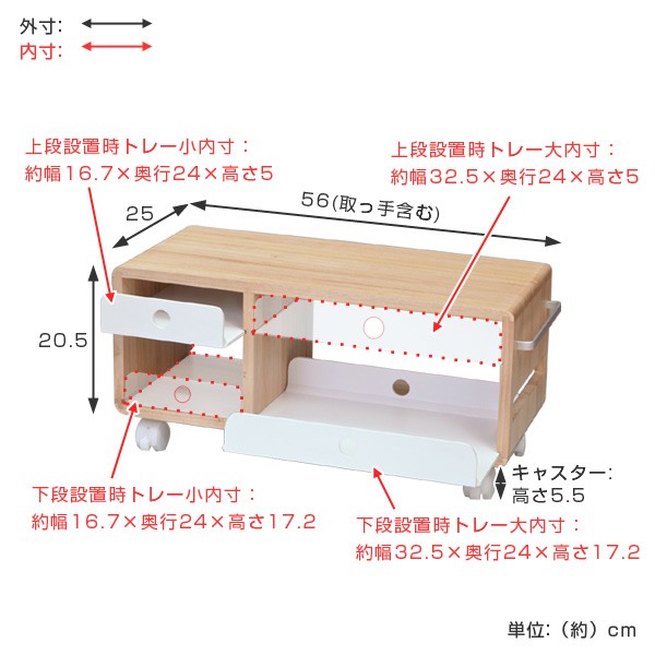 □在庫限り・入荷なし□ サイドワゴン 布団サイドワゴン キャスター