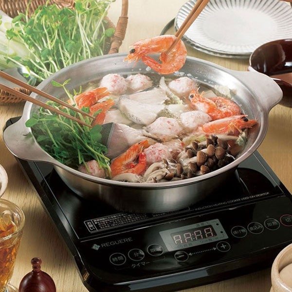 鍋セット 燕三 ステンレス卓上鍋26cmセット＆IHクッキングヒーター