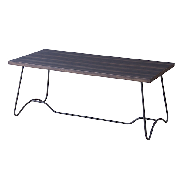 センターテーブル 幅100cm 木製 天然木 アイアン脚 ローテーブル 机 テーブル （ カフェテーブル リビングテーブル 幅 100 ソファテーブル  ）