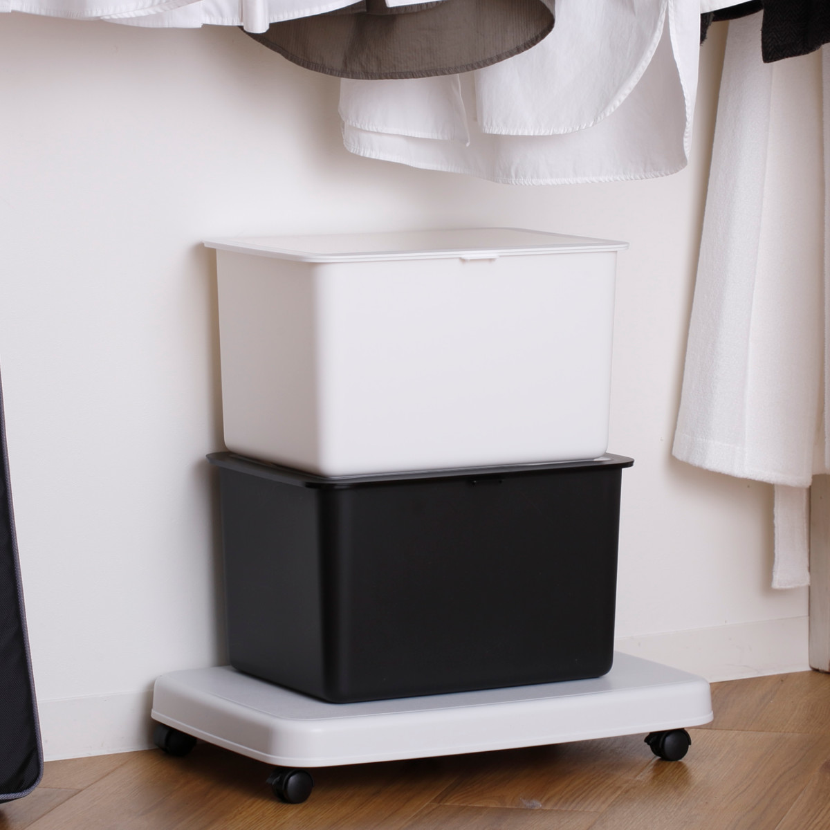 サンコープラスチック 平台車 LL キャスター付き 家庭用 押入れ