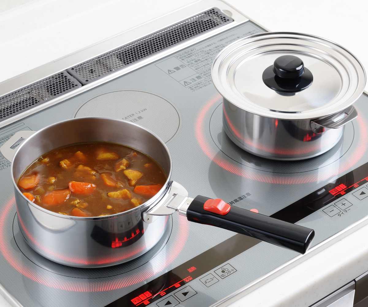 郷技 鍋6点セット 16cm 18cm IH対応 蓋付き 着脱式ハンドル付き 日本製