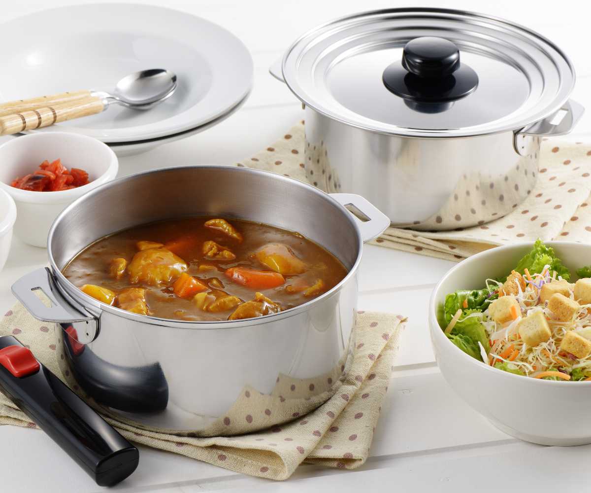 郷技 鍋6点セット 16cm 18cm IH対応 蓋付き 着脱式ハンドル付き 日本製