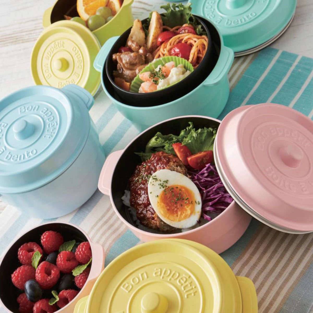 弁当箱 2段 ココポット ラウンド 丸型 530ml （ お弁当箱 ランチ