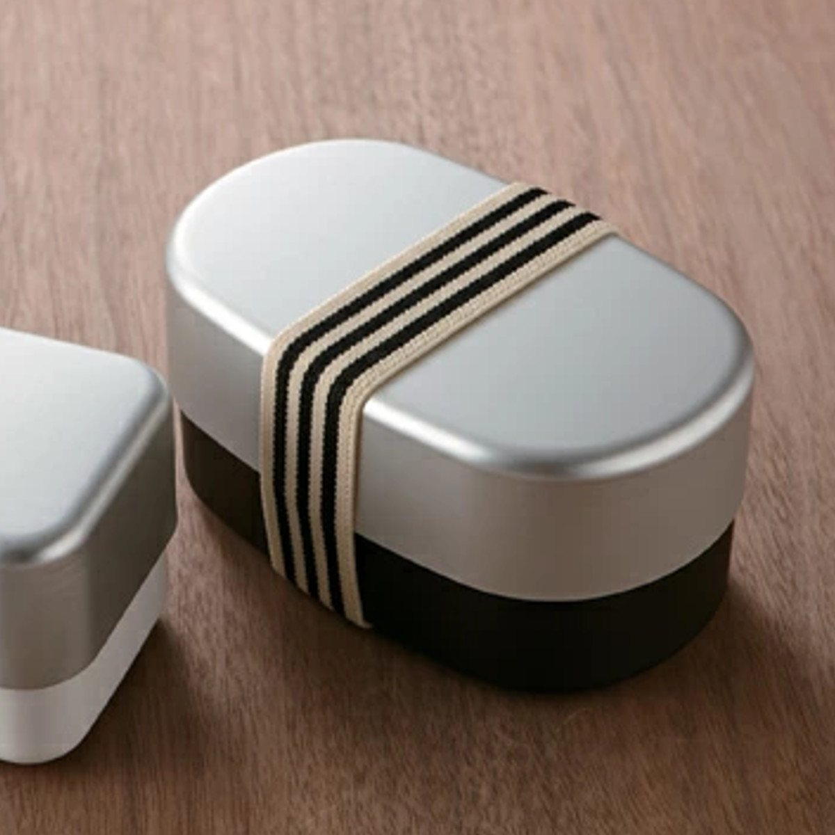 弁当箱 580ml 小判型 2段 アルミランチ 食洗機対応 電子レンジ対応