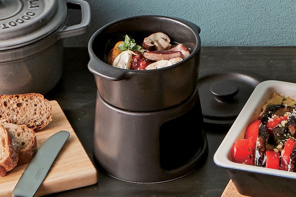 キャセロール 鍋 10cm 洋食器 コーナー イエロー （ 耐熱セラミック
