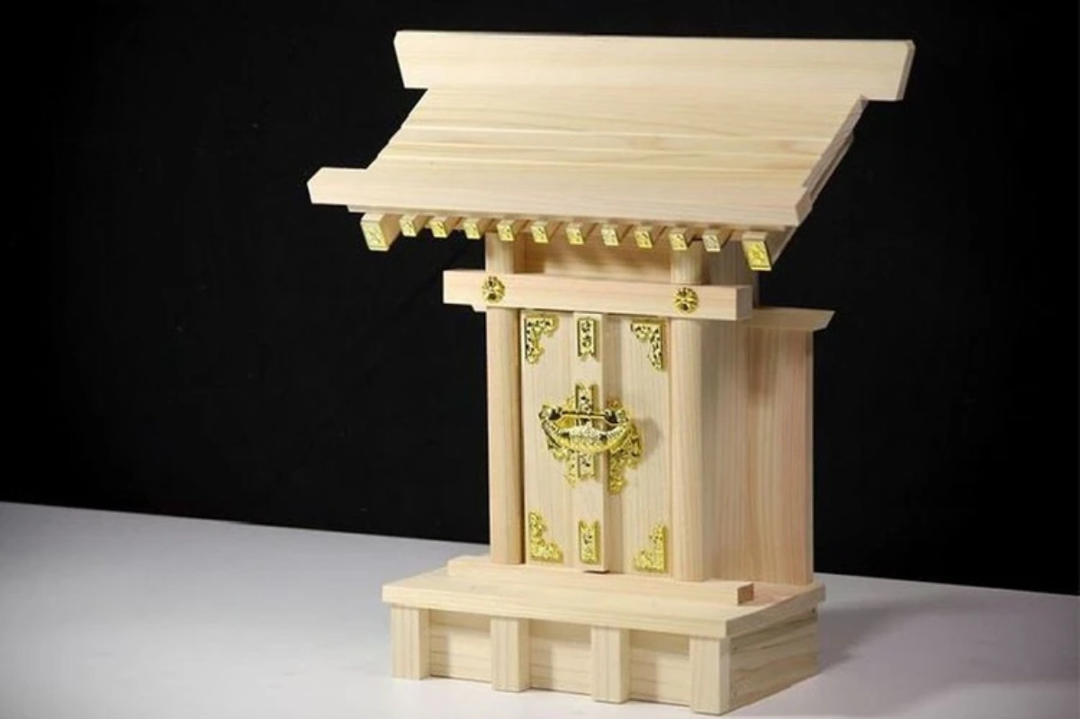 神棚 神具 仏具 やまこう 神棚 中天理 （ 神殿 宮形 桧 檜 神具 神明