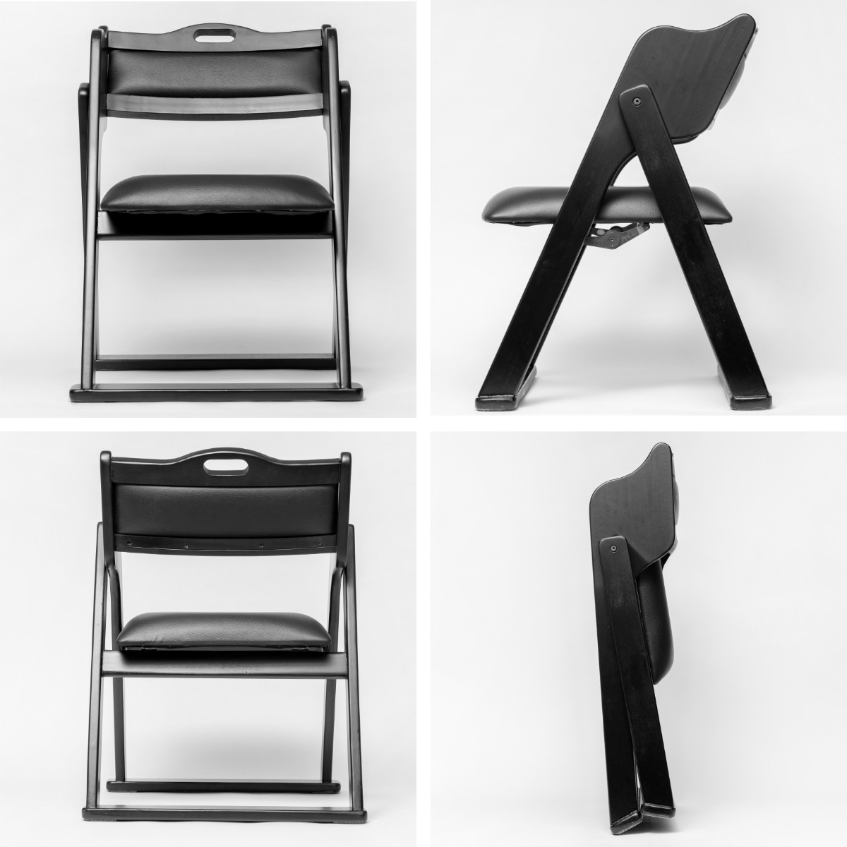 東谷 お座敷チェア 座面高36cm 座椅子 折りたたみ椅子 ブラック