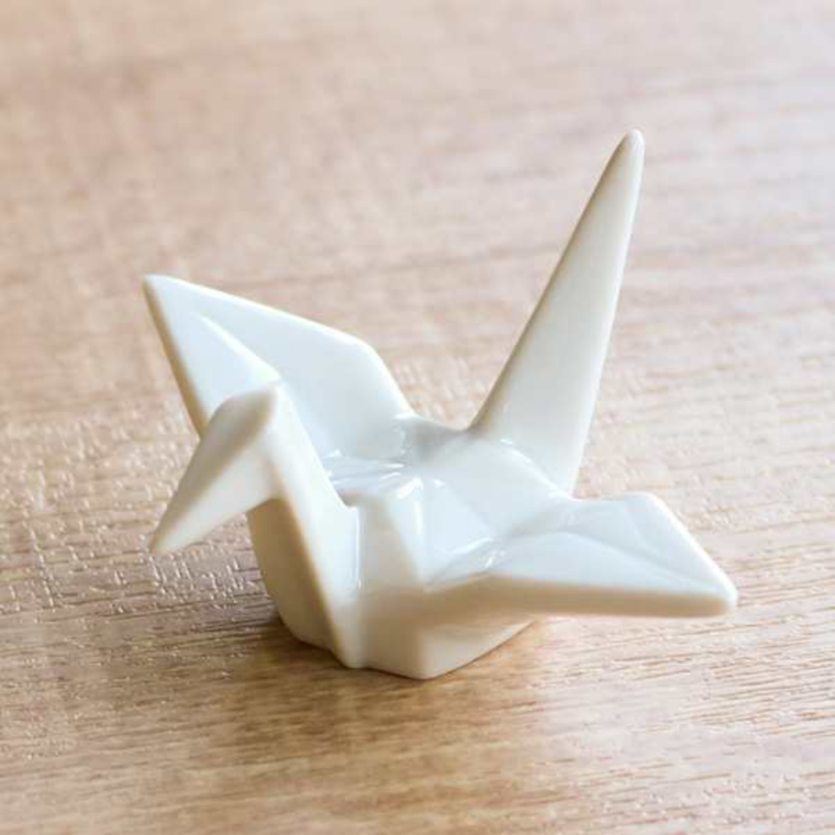 箸置き おしゃれ 折ツル 正月 はしおき 磁器 食器 白 （ カトラリー