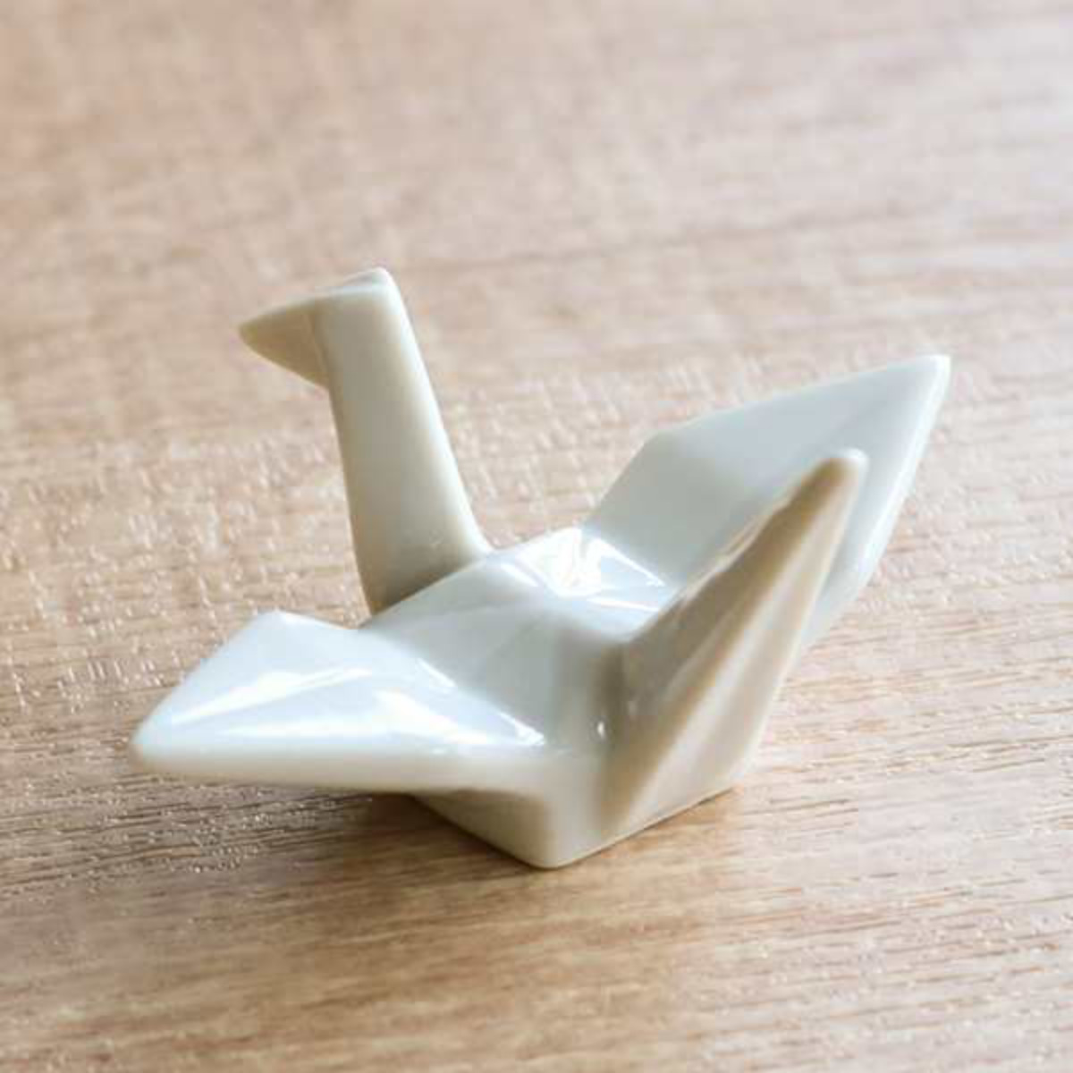 箸置き おしゃれ 折ツル 正月 はしおき 磁器 食器 白 （ カトラリー