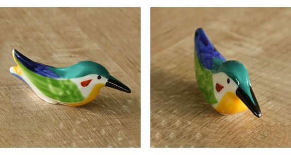 箸置き おしゃれ カワセミ 正月 はしおき 磁器 食器 （ カトラリー