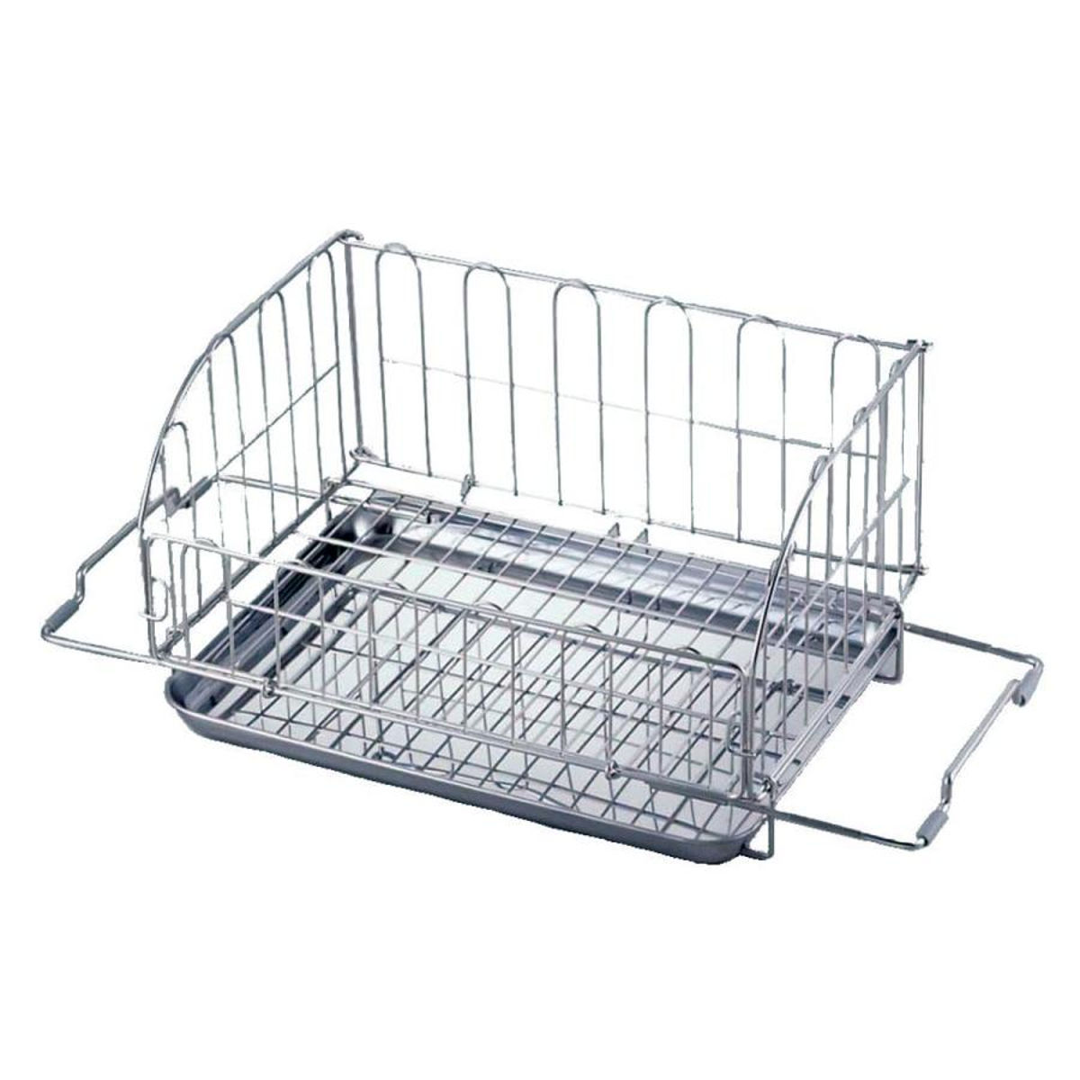 ヨシカワ 水切りラック スライド式折りたたみ水切りかご （ 日本製