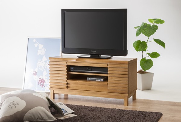 木目調テレビ台 幅90cm ハイタイプ　テレビボード 275033-3.jpg
