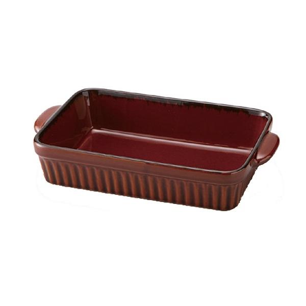 TAMAKI ラザニア皿 28.5cm レクタングル ギャザー （ 食洗機対応 電子