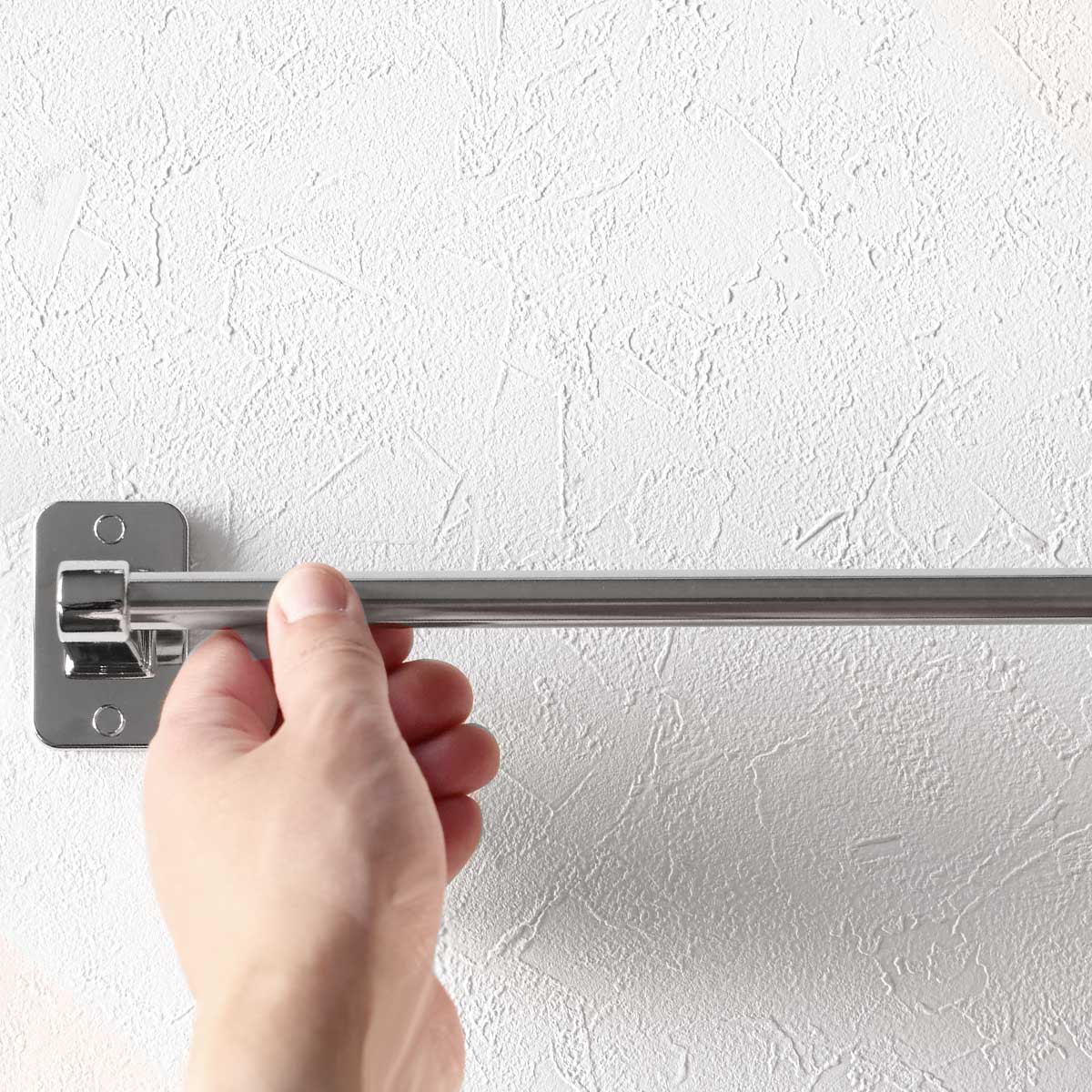 池永鉄工 タオルハンガー ステンレス 粘着テープ付 全長47.6cm 日本製