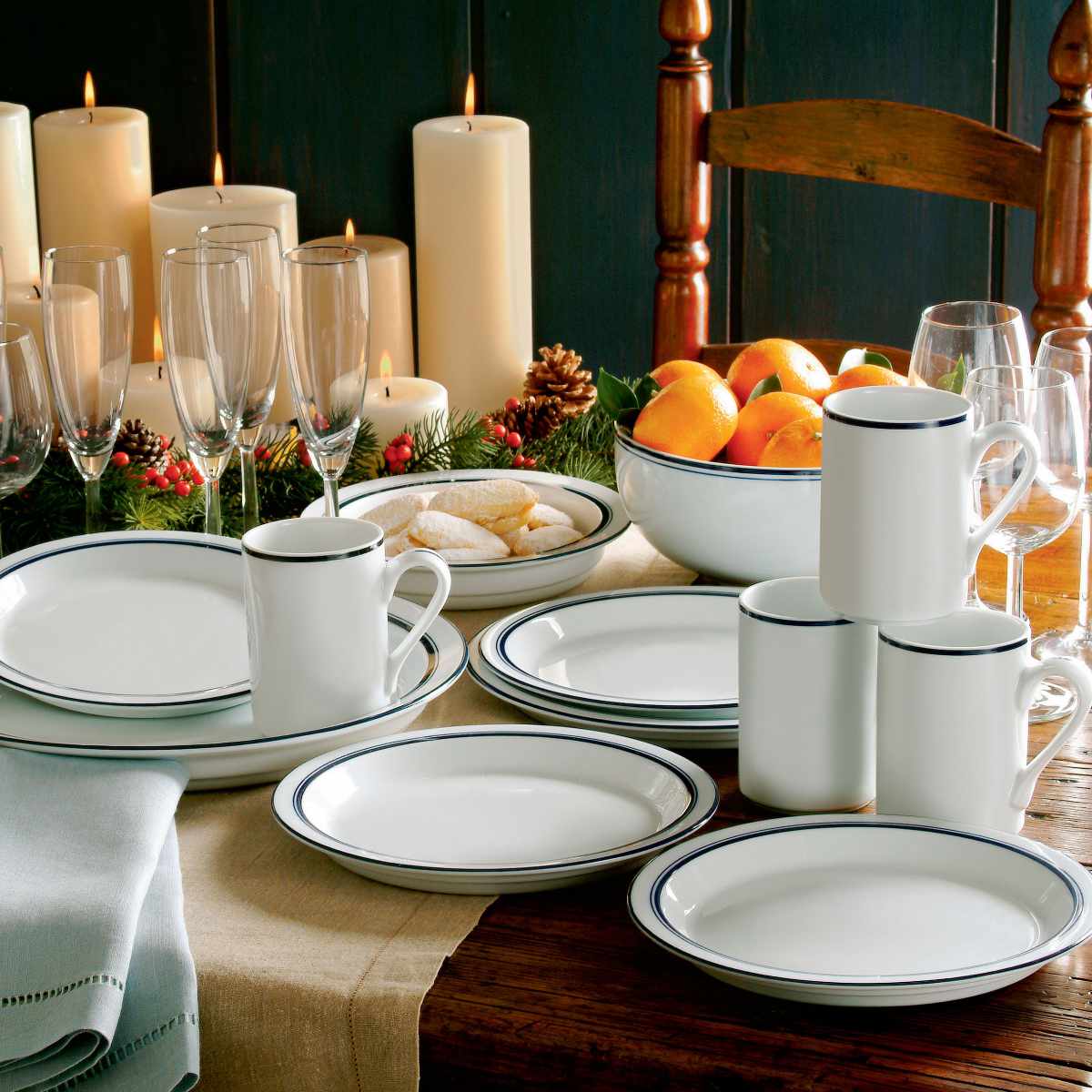 DANSK　ダンスク　北欧デザイン　２６cmプレート　皿　６枚セット DANSK（ダンスク） ディナープレート 28cm チボリ 洋食器 （ 北欧 食器