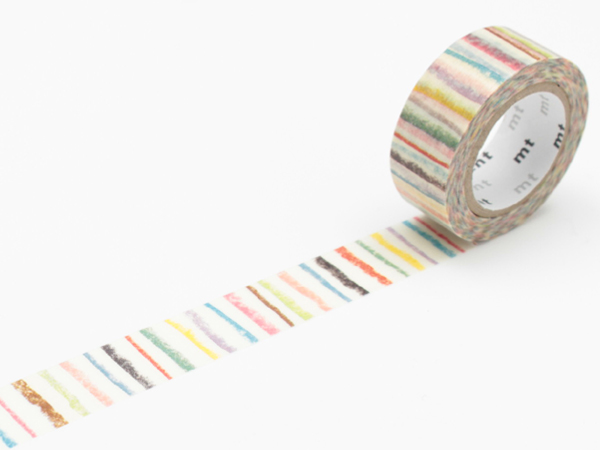 マスキングテープ mt for kids しましま 幅15mm （ カモ井加工紙