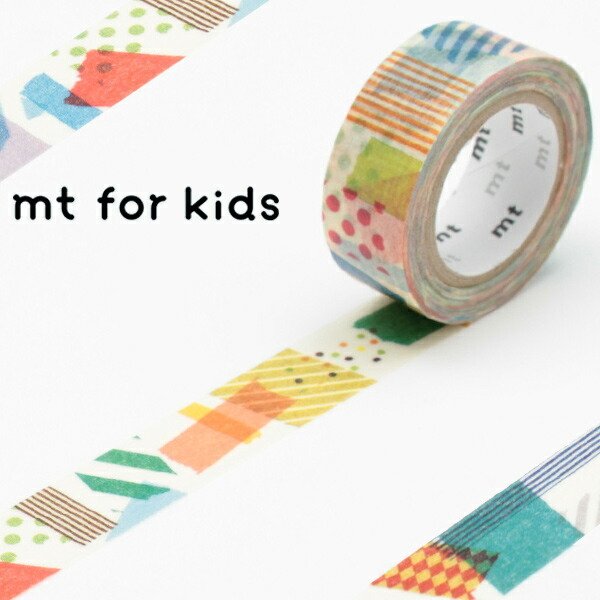 マスキングテープ mt for kids ぺたぺた 幅15mm （ カモ井加工紙