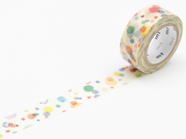 マスキングテープ mt for kids てんてん 幅15mm （ カモ井加工紙