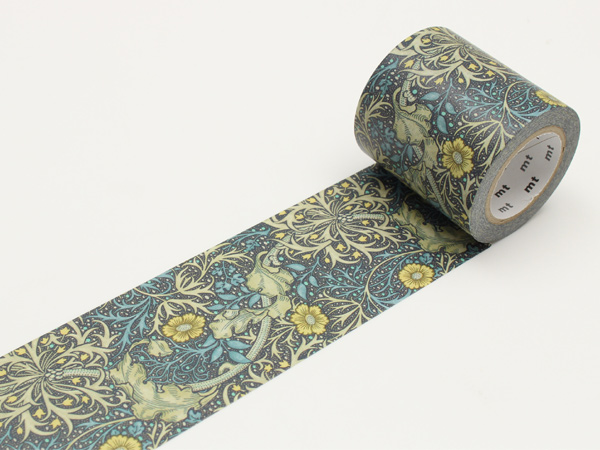 マスキングテープ mt 幅広 ウィリアム・モリス seaweed （ マステ 和