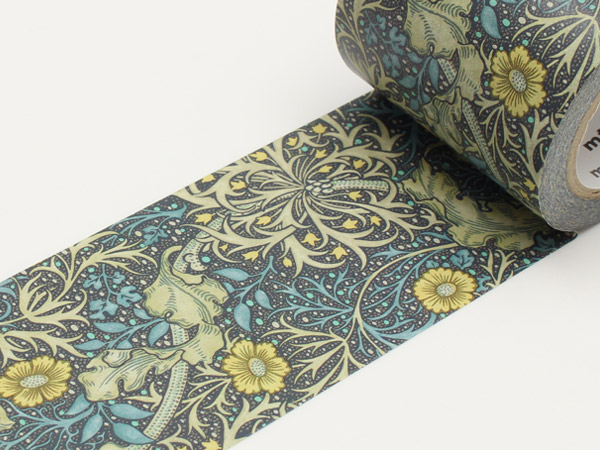 マスキングテープ mt 幅広 ウィリアム・モリス seaweed （ マステ 和