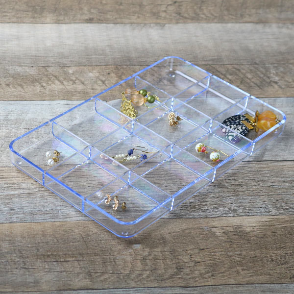 パーツケース クリア 12分割 プラスチック ビーズケース 透明 収納