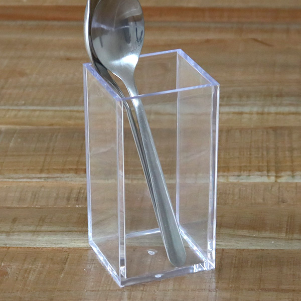 クリアケース 収納ケース 約 幅7×奥行7×高さ13cm 透明 収納 デスコ