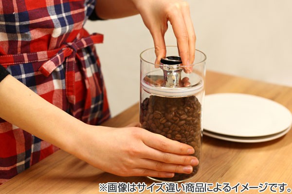肉厚ガラスの密閉保存容器（2個組/セット）エアスケープ　AirScape Airscape コーヒーキャニスター』 保存容器レビュー。おしゃれで