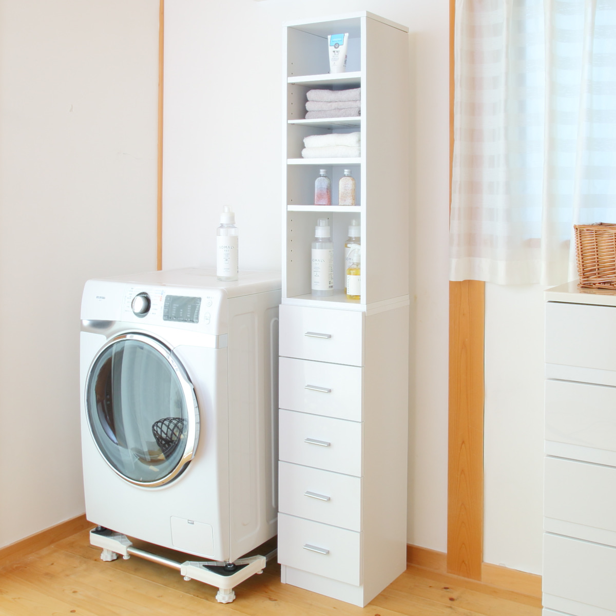 クロシオ スリムラック 幅30cm 収納ラック 棚 すき間収納 ストッカー