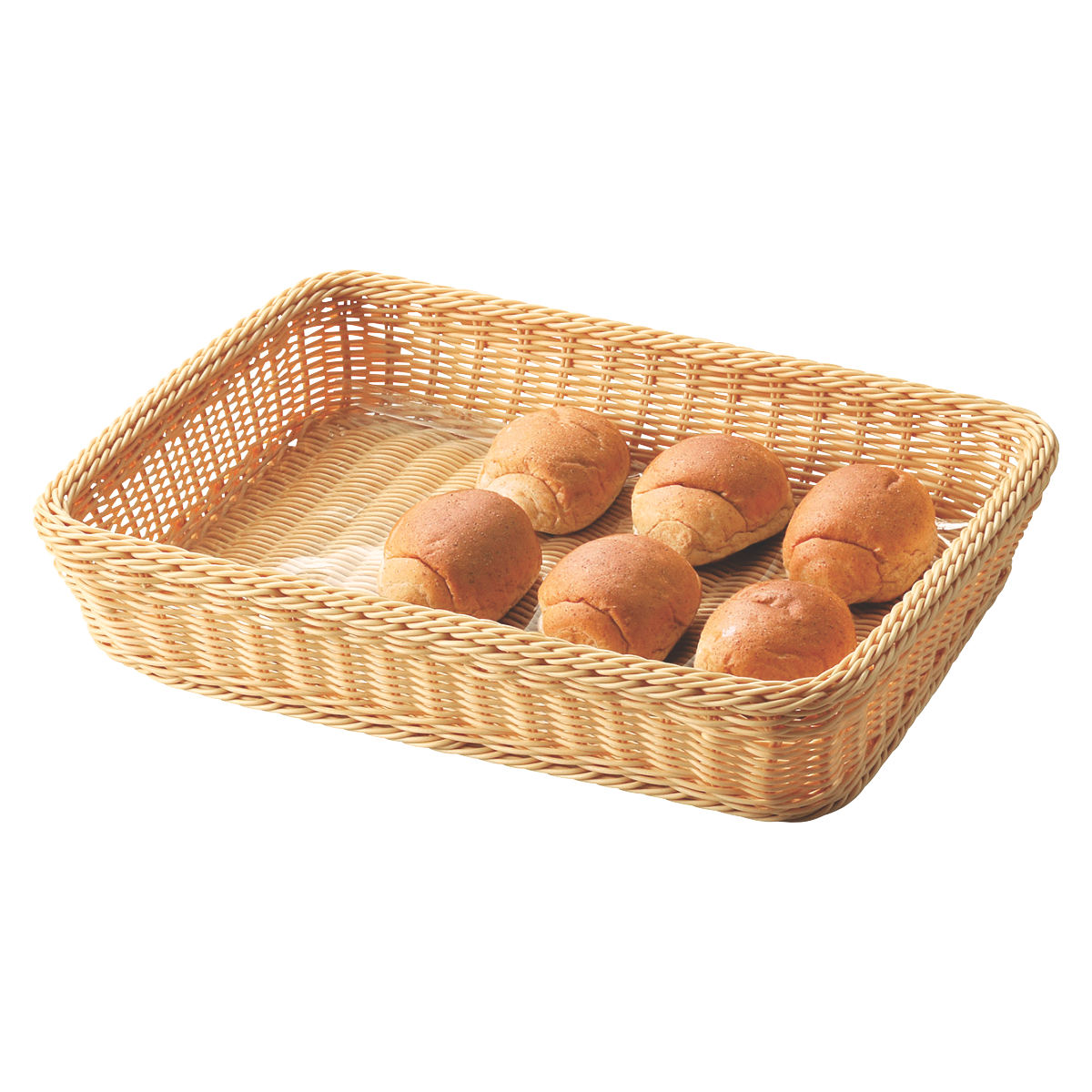 ちどり産業 バスケット 収納 PP 角型 約幅40×奥行30×高さ7cm