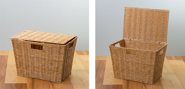 収納かご（大）品番175 天馬 収納ボックス 前開き KABAKO 幅45×奥行42×高さ41cm カバコ
