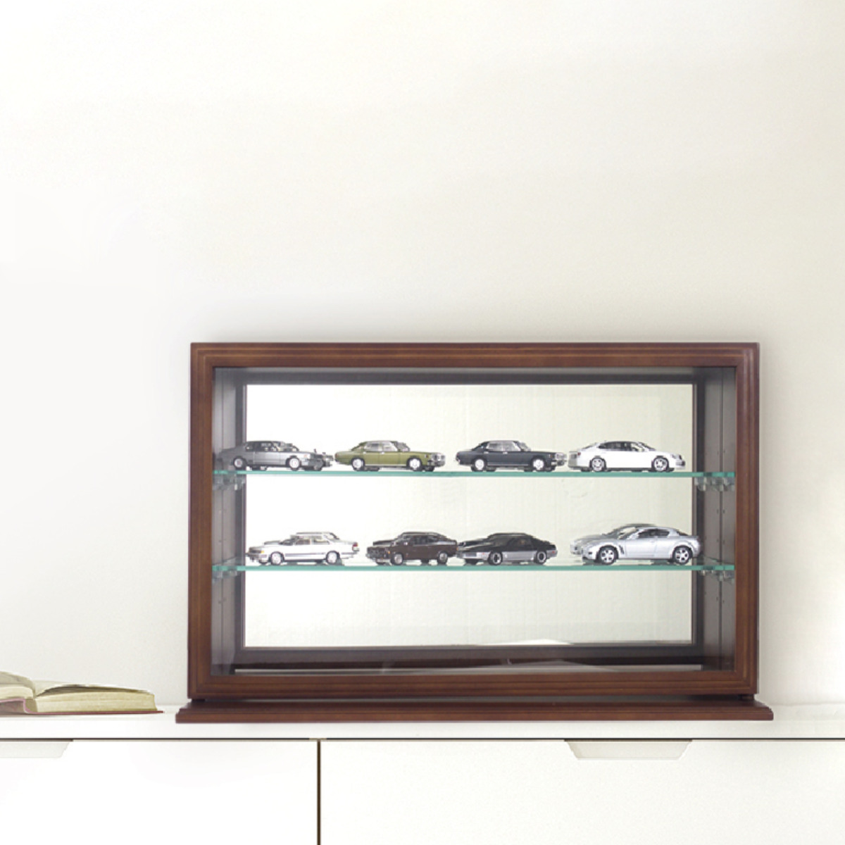 塩川光明堂 コレクションケース 幅56.2cm ガラスケース スカーラY