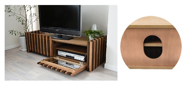 テレビ台 ローボード 天然木 FOREST 約幅125cm （ TV台 テレビ