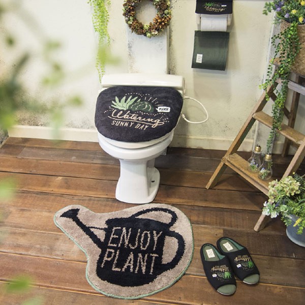 ＆Green トイレ2点セット トイレマット フタカバー セット 洗浄
