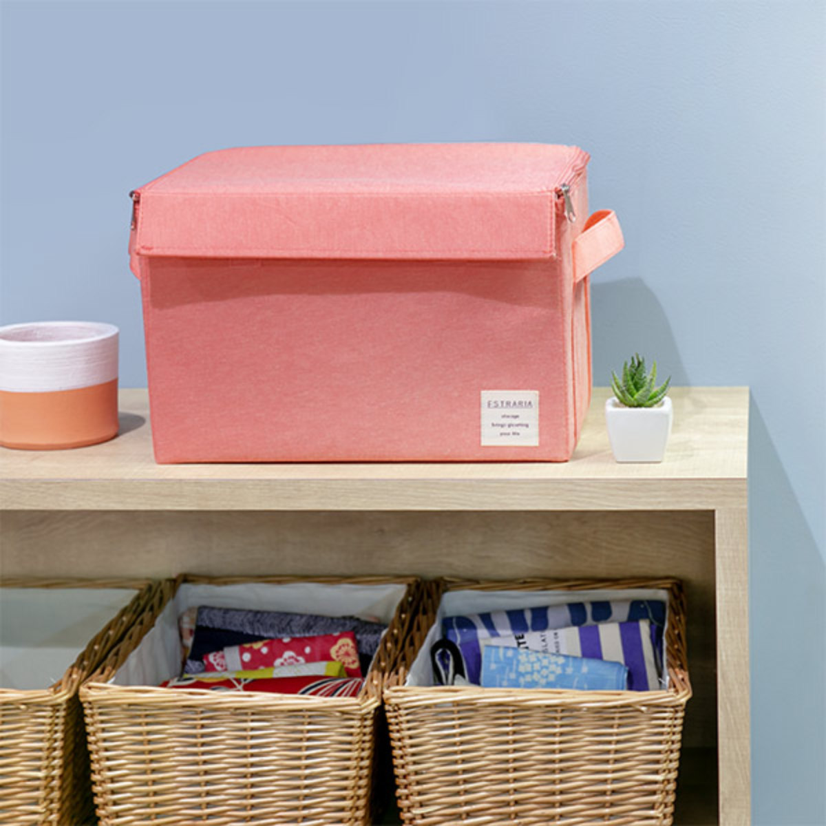 東洋ケース（TOYOCASE） 収納ボックス ストレリアナチュレ M 幅33×奥行